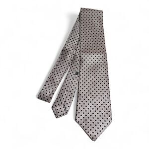 Stefano Ricci Silver Black Pink Geometric 100% Silk Necktie Made in Italy